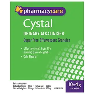 Pharmacy Care Cystal Sachets 4g 10 Pack (Generic for Ural)