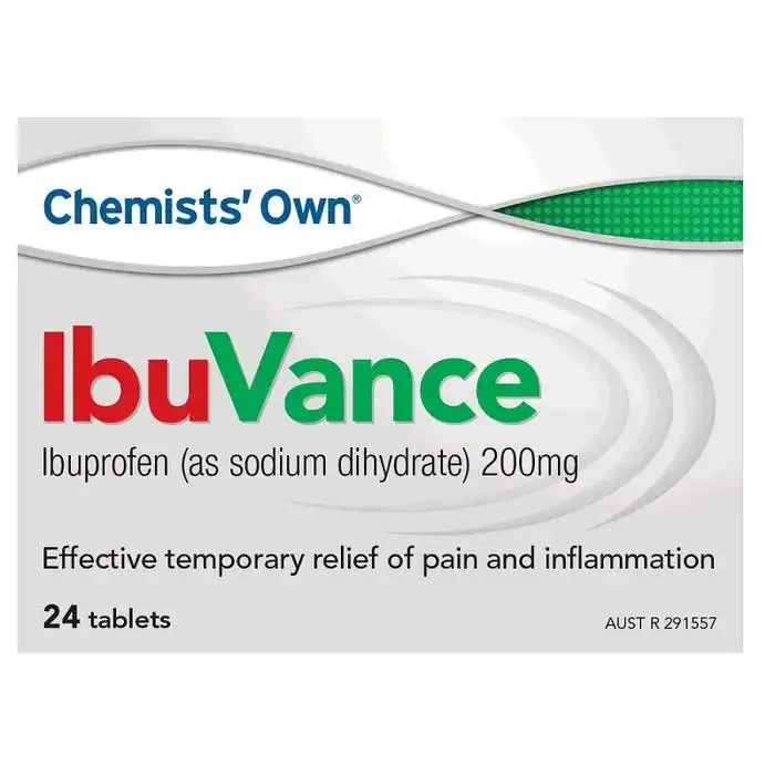 Chemists Own IbuVance 200mg Tablets 24 (Alternative to Nurofen Zavance)