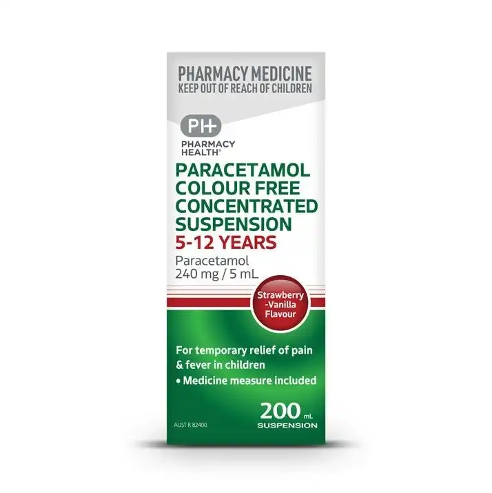 Pharmacy Health Children's Paracetamol Suspension 1-5 Years Colour Free 200ml