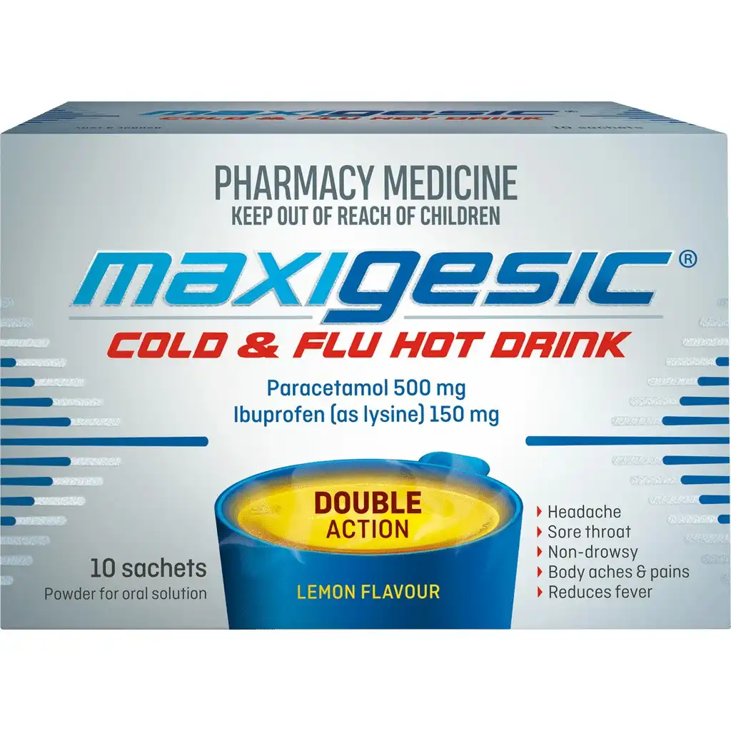 MAXIGESIC Cold & Flu Hot Drink 10 Sachets