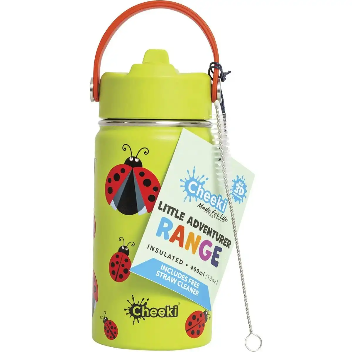 Cheeki Insulated Bottle Kids Ladybug 400ml