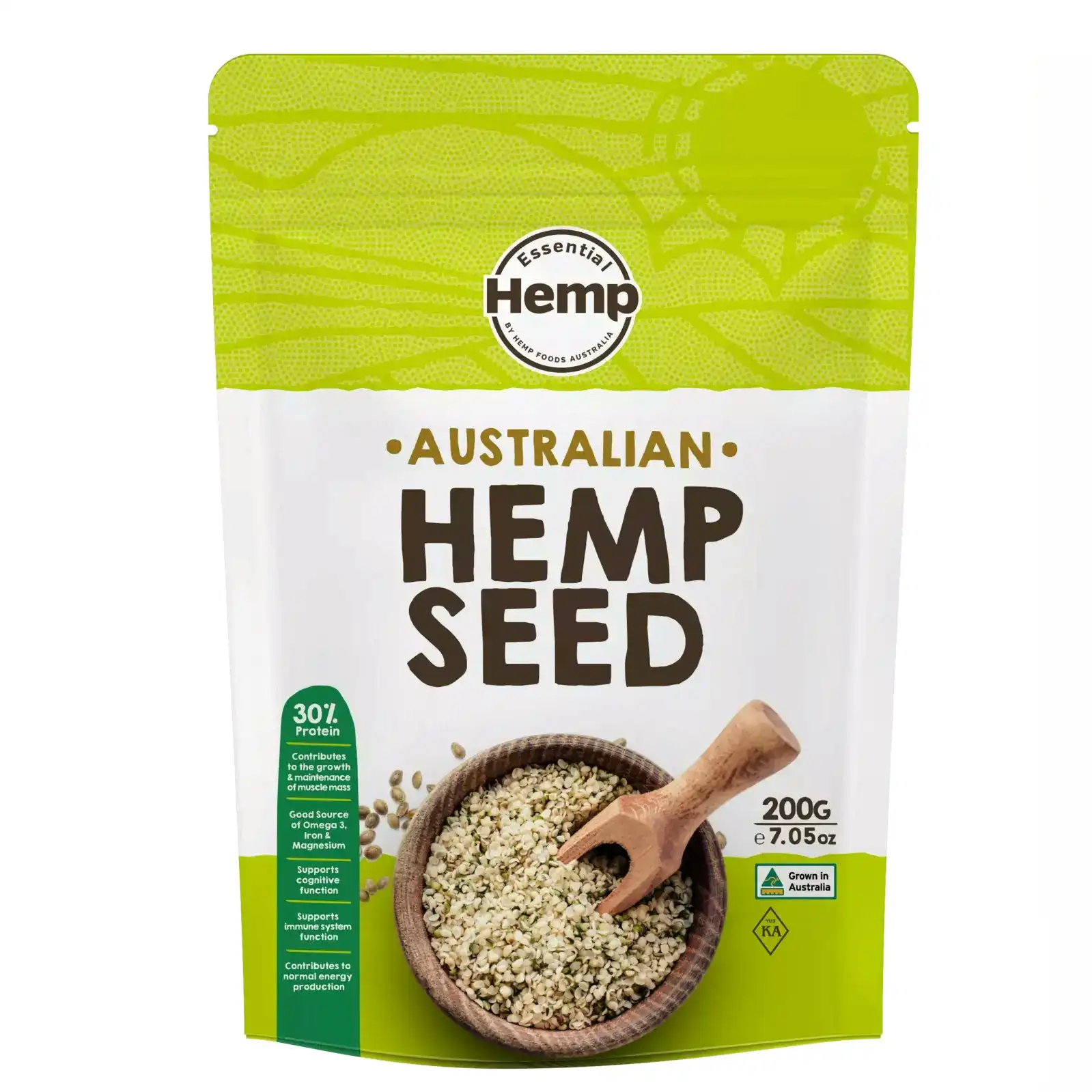 Essential Hemp Australian Hemp Seeds Hulled 200g 8PK