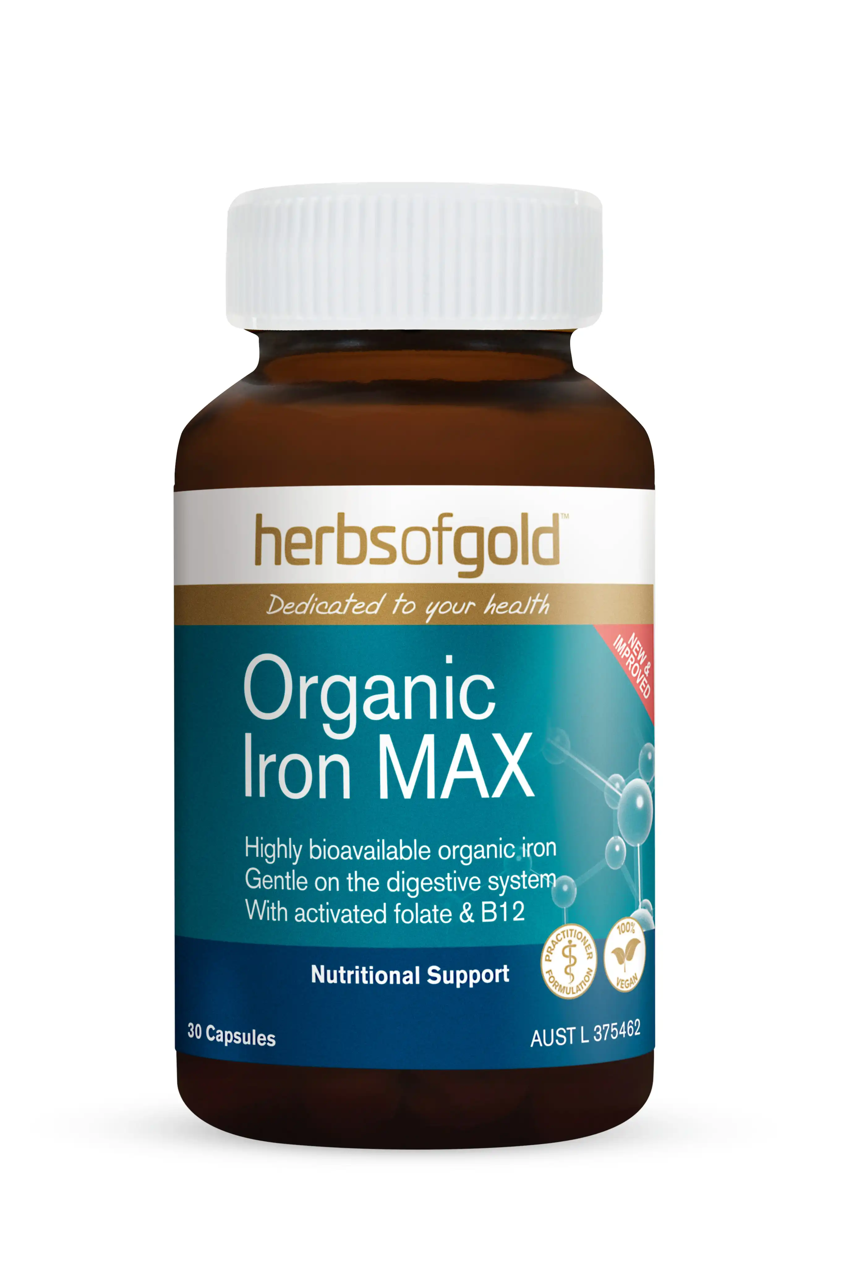 Herbs Of Gold Organic Iron Max 30c