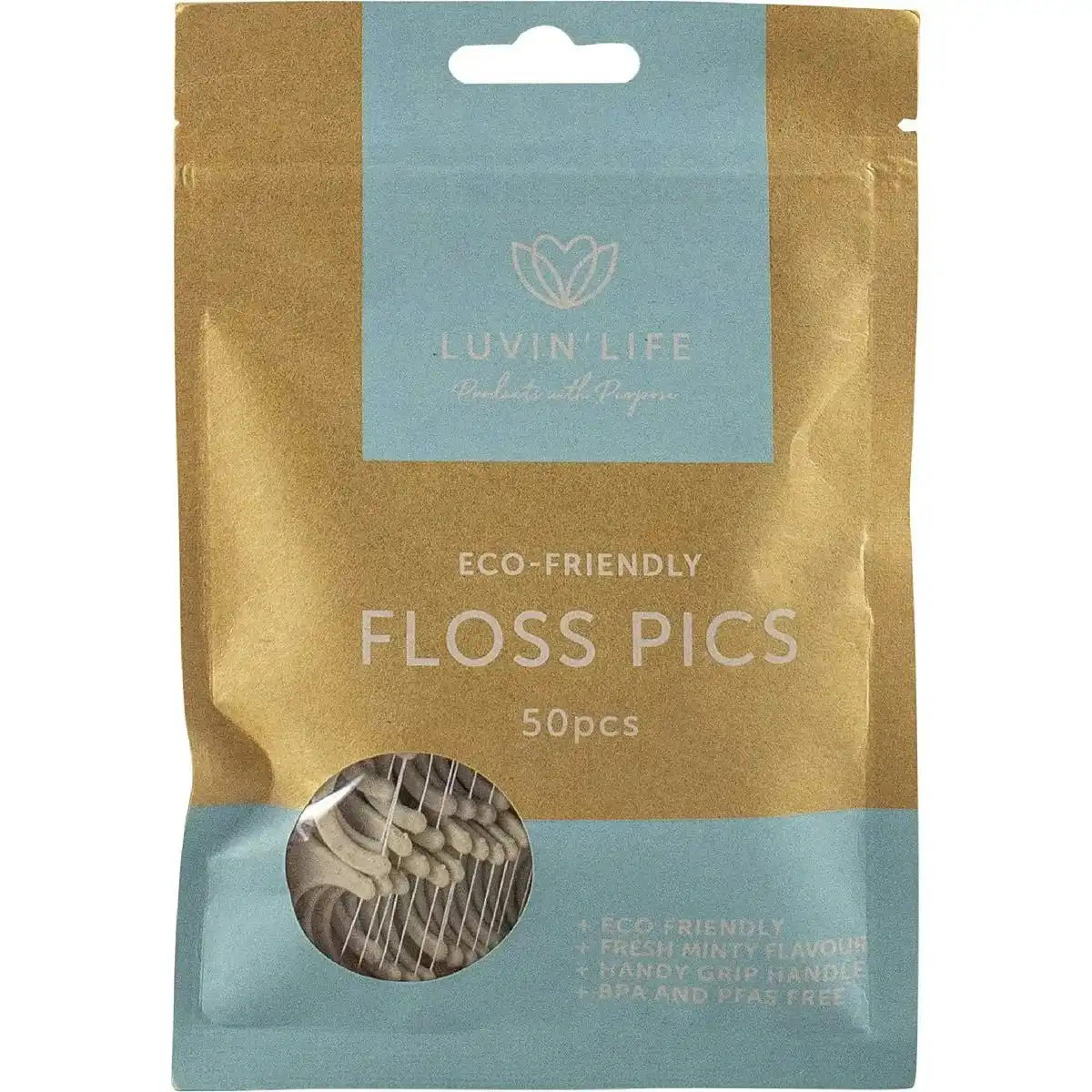 Luvin Life Floss Picks Eco-Friendly 50pcs