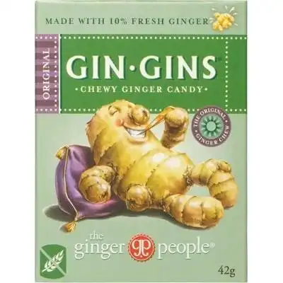 The Ginger People Gin Gins Ginger Candy Chewy - Original 12