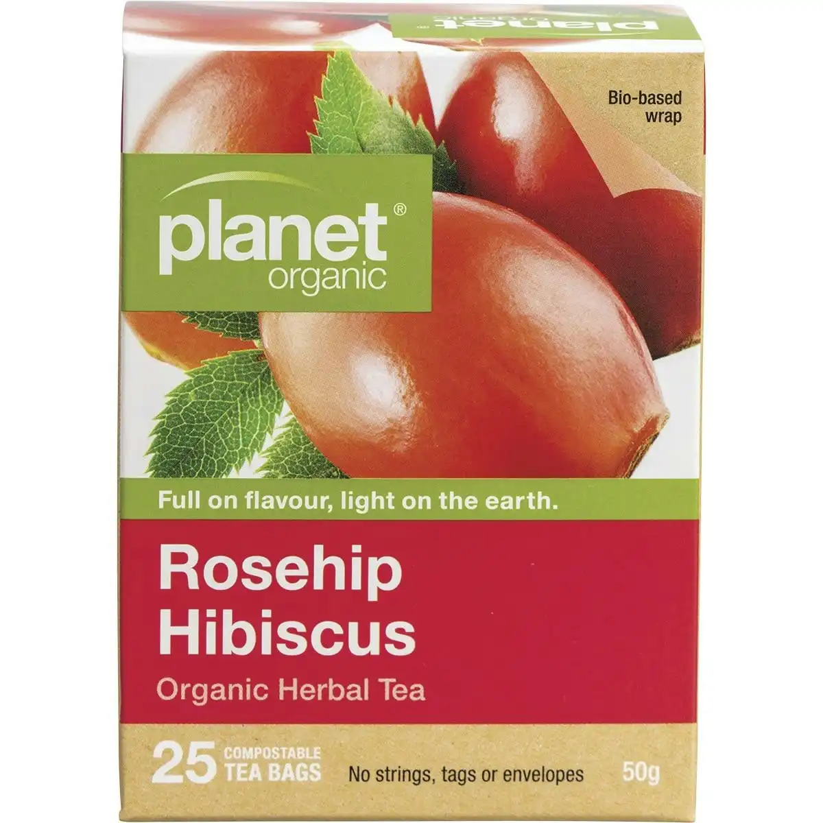 Planet Organic Herbal Tea Bags Rosehip & Hibiscus 25