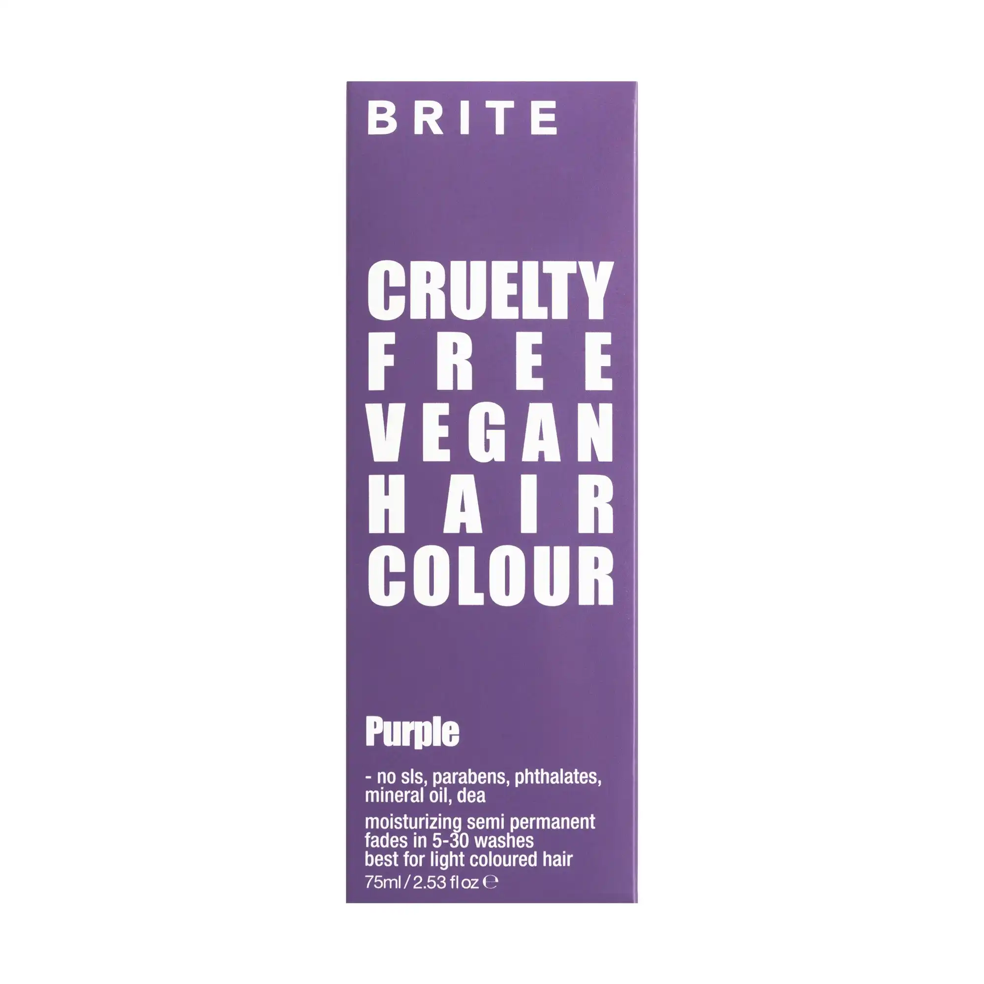 Brite Organix  Semi Permanent Hair colour Purple 75ml