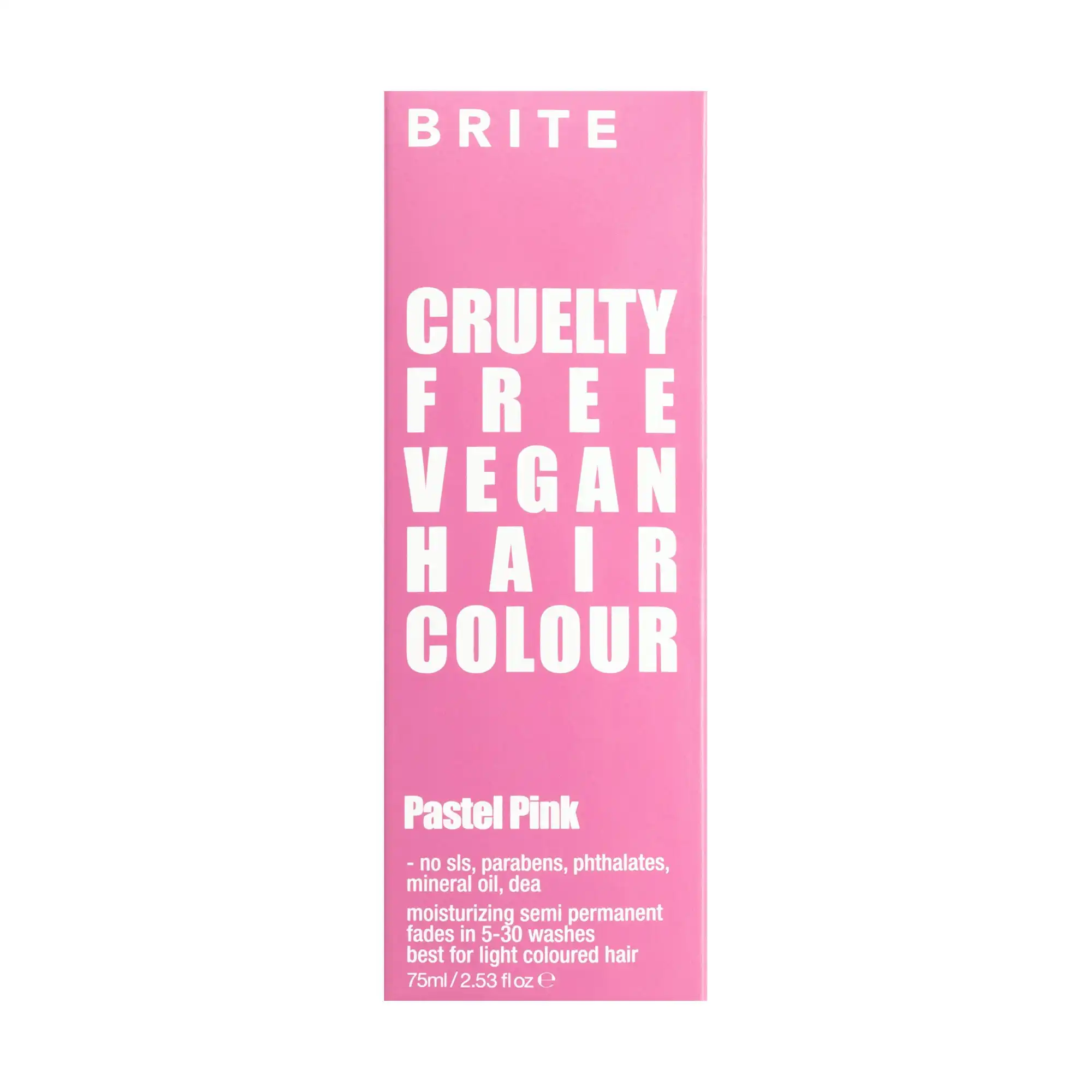 Brite Semi Permanent Hair Colour Colour Pastel Pink 75ml