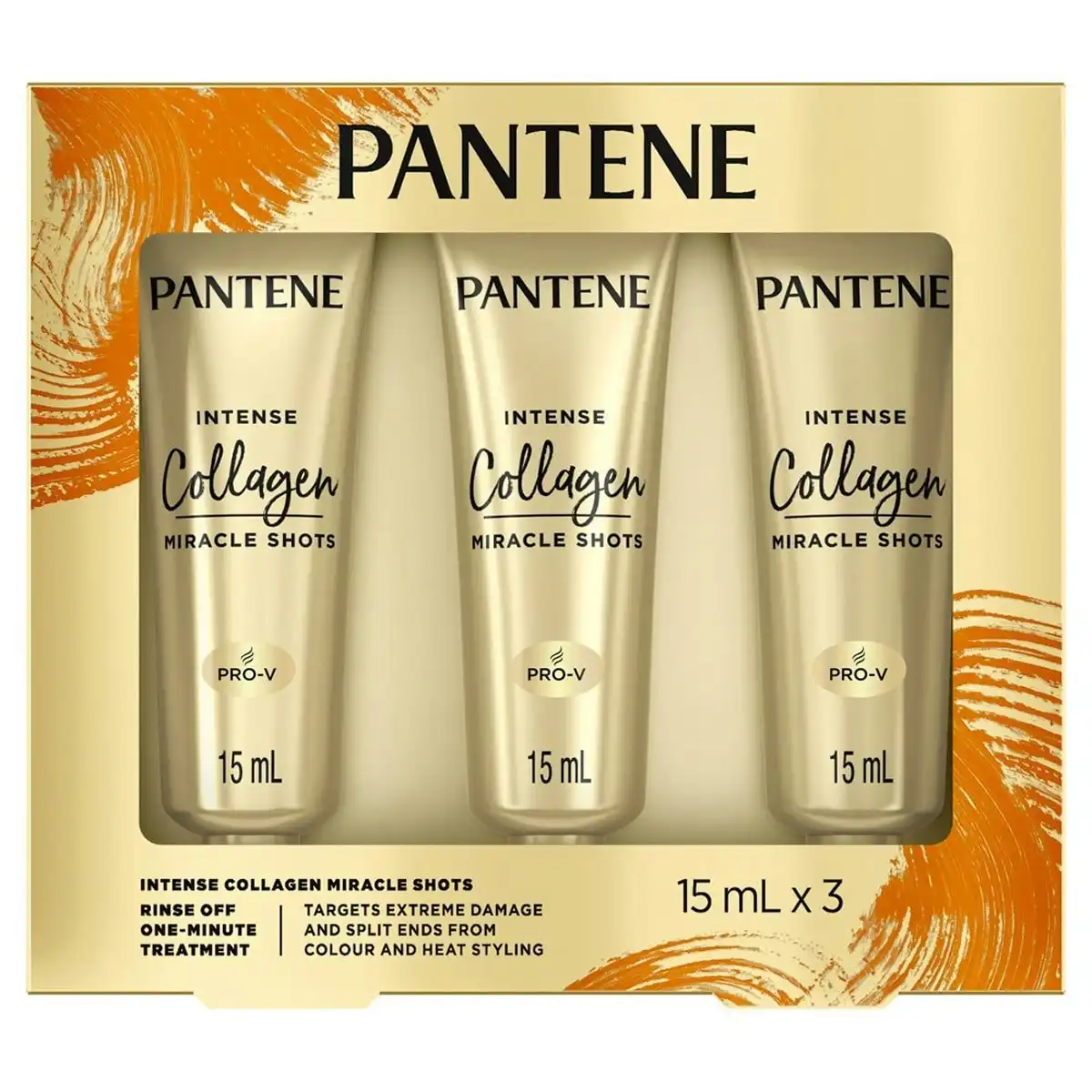 Pantene Intense Miracle Treatment Shots Collagen Repair 3 Pack 15ml
