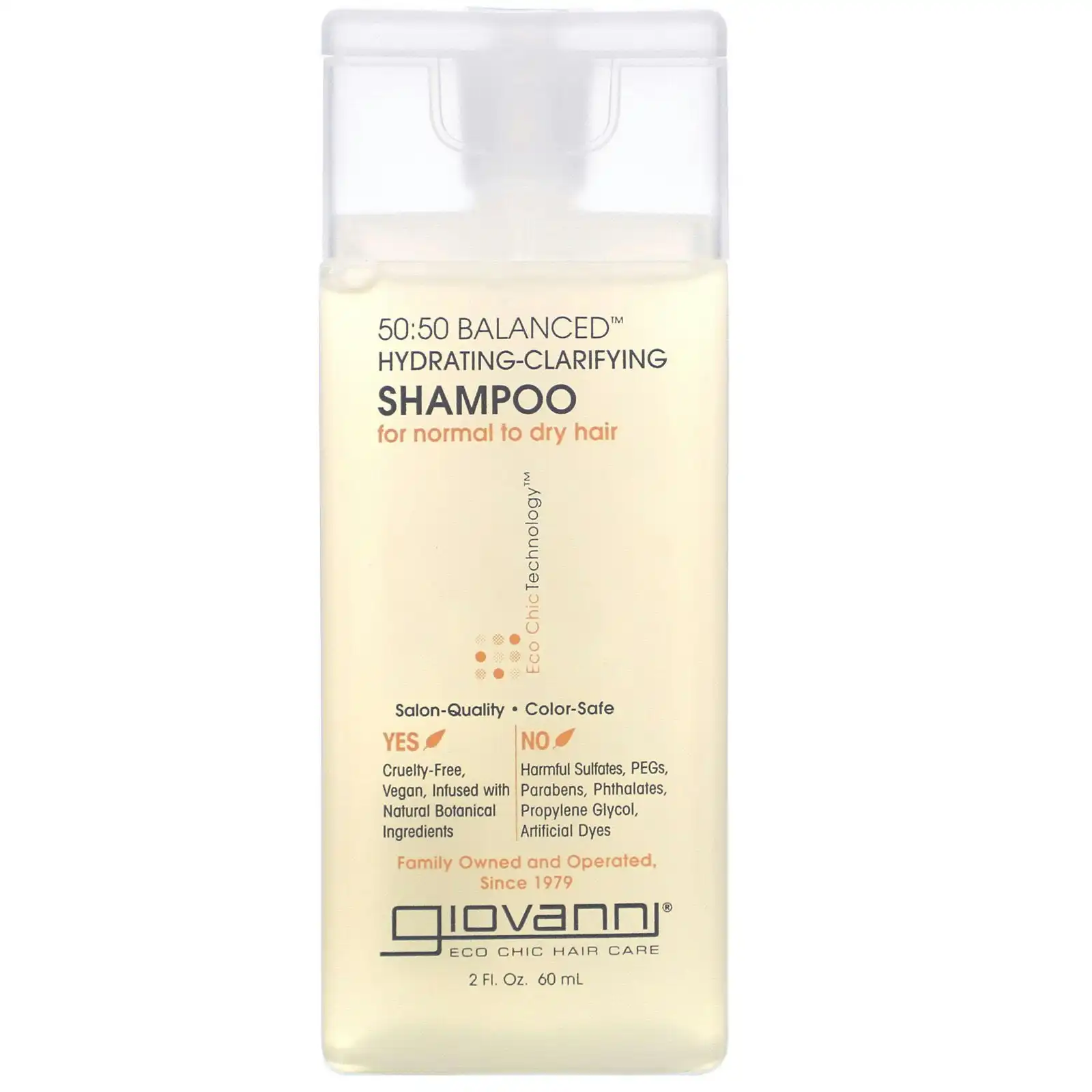 Giovanni Shampoo (Mini) 50/50 Balanced (Normal/Dry Hair) 60ml