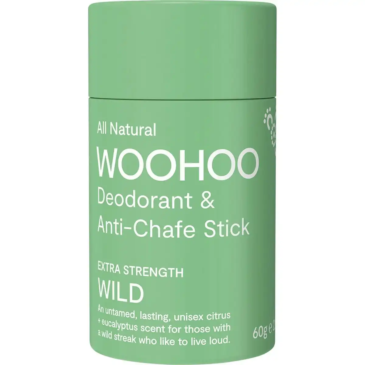Woohoo Body Deodorant Stick Wild Extra Strength 60g