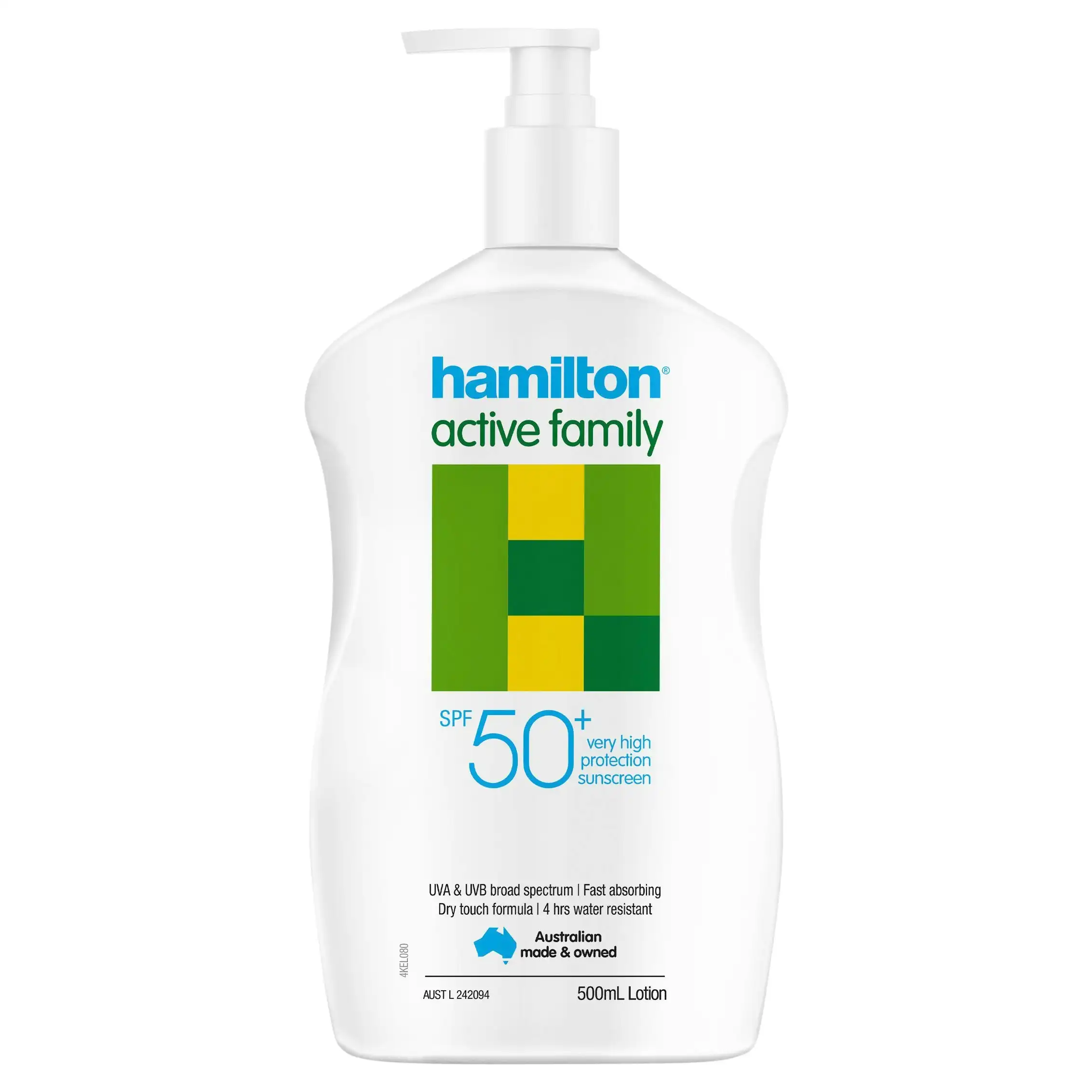Hamilton Sun SPF 50+ Active Family Lotion 500ml