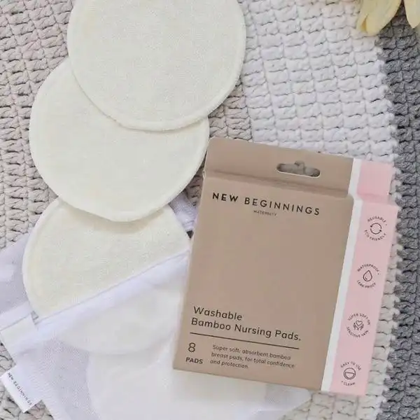 New Beginnings Washable Breast Pads 8 Pack