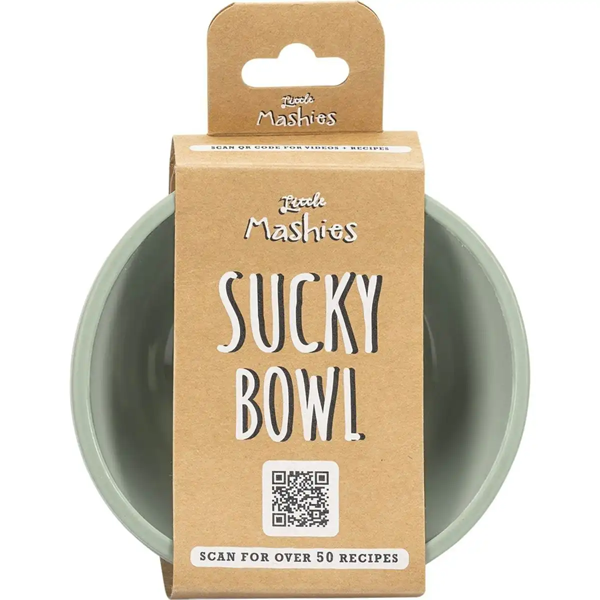 Little Mashies Silicone Sucky Bowl Olive 1