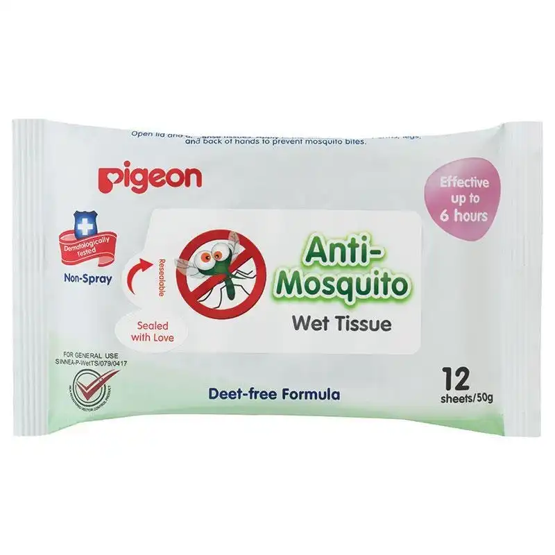 PIGEON Anti-Mosquito Wipes 12 Pack