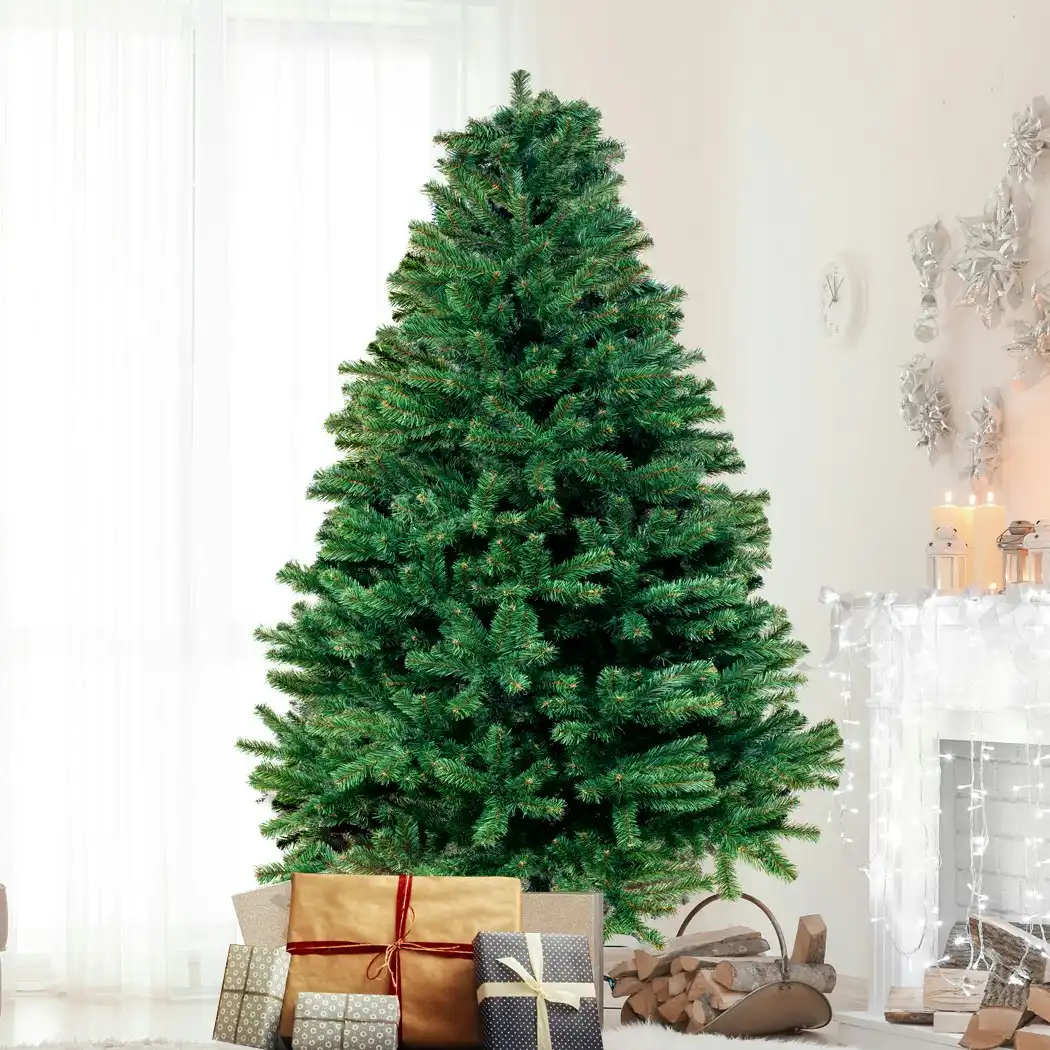 Santaco Christmas Tree 2.1M 7Ft Xmas Home Decoration Fillable Green Garden Decor