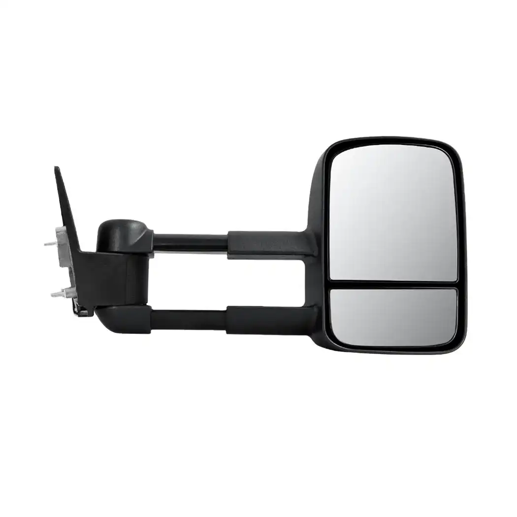 Galvan 2x Extendable Towing Mirrors Black for Toyota Landcruiser LC 100 98-07