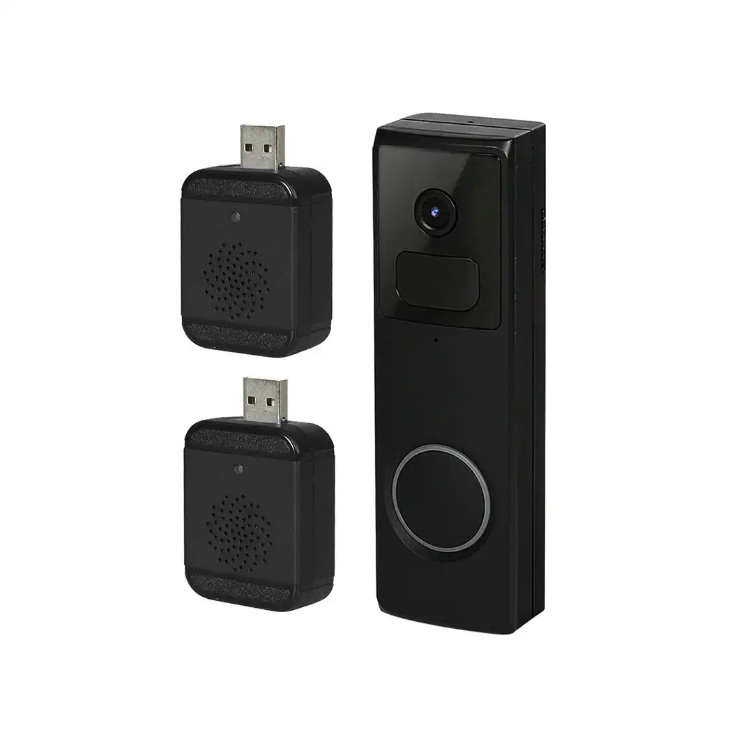 Wireless Video Door Bell WiFi Doorbell Camera 2 Ring Phone Intercom Security