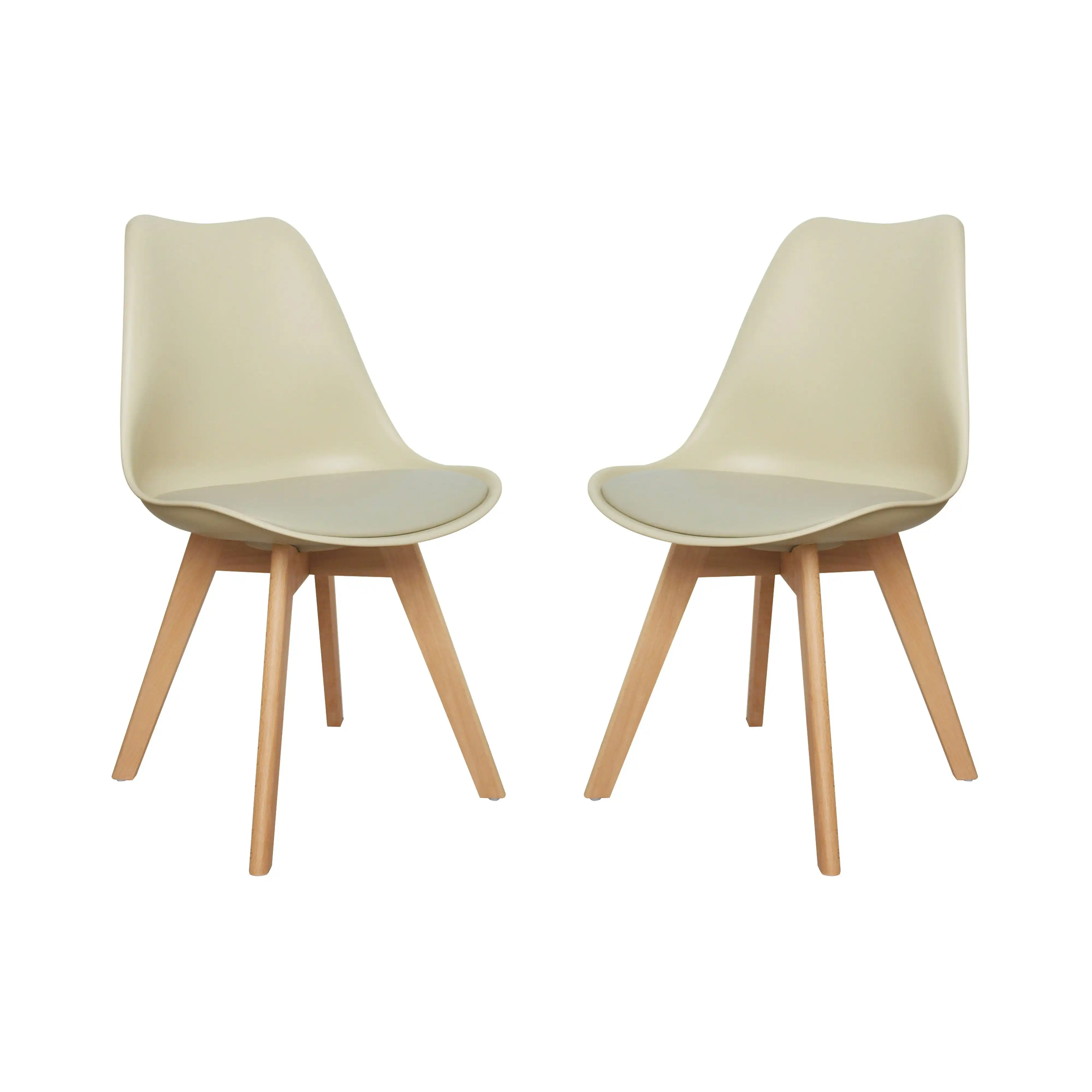Chotto - Ando Dining Chairs - Beige x 2