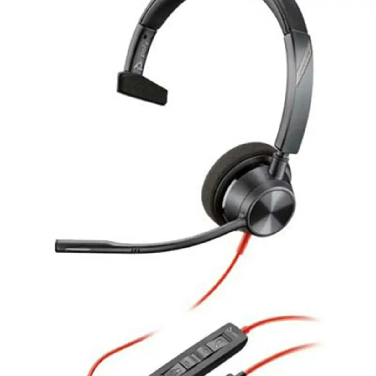 Poly Blackwire 3310 USB-C Mono (Teams) Headset for Computers