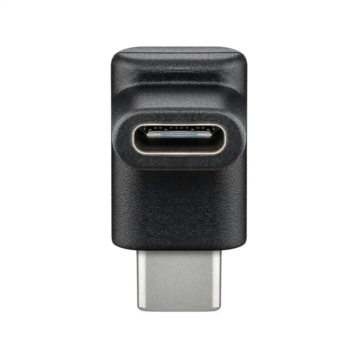 Goobay USB-C to USB-C Adapter 90 degree plug for USB-C cables - Black