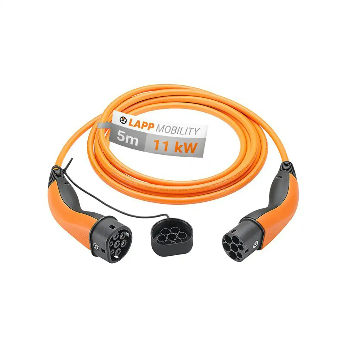 LAPP EV Charge Cable Type 2 (11kW-3P-20A) 5m - Orange