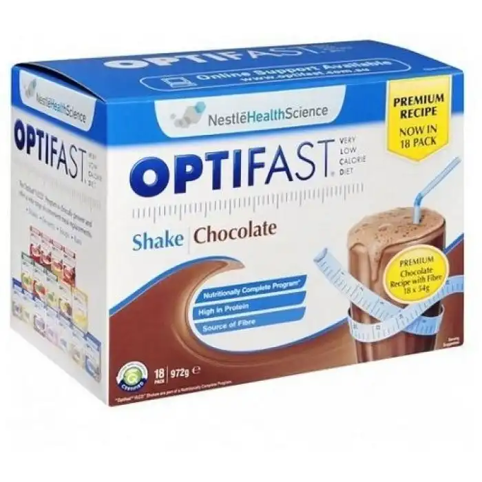 OPTIFAST VLCD Chocolate Shake 18 Pack 53g Sachets
