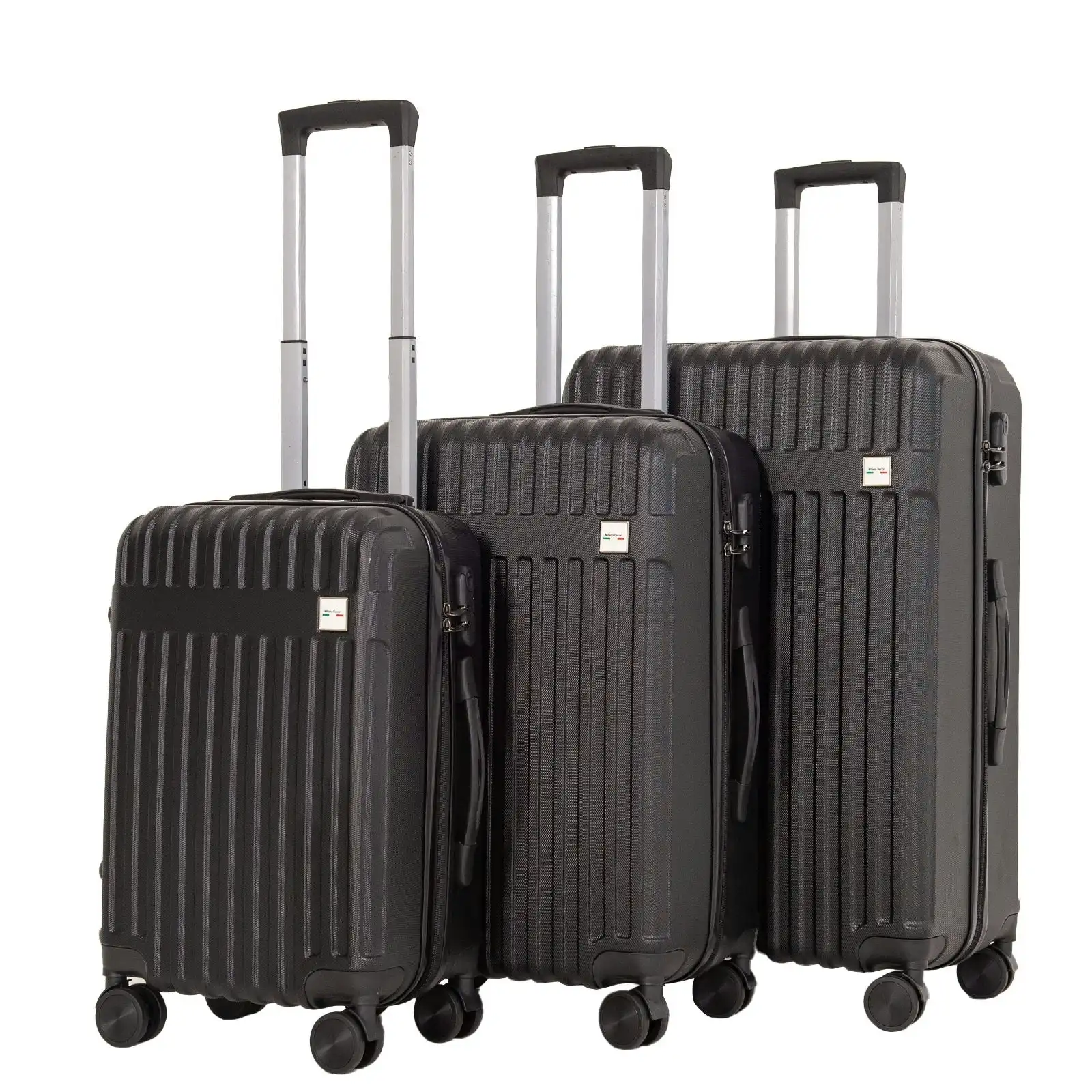 Milano Decor 3 Piece Luggage Set Travel Hard Case 20" 24" 28" Hard Case Durable