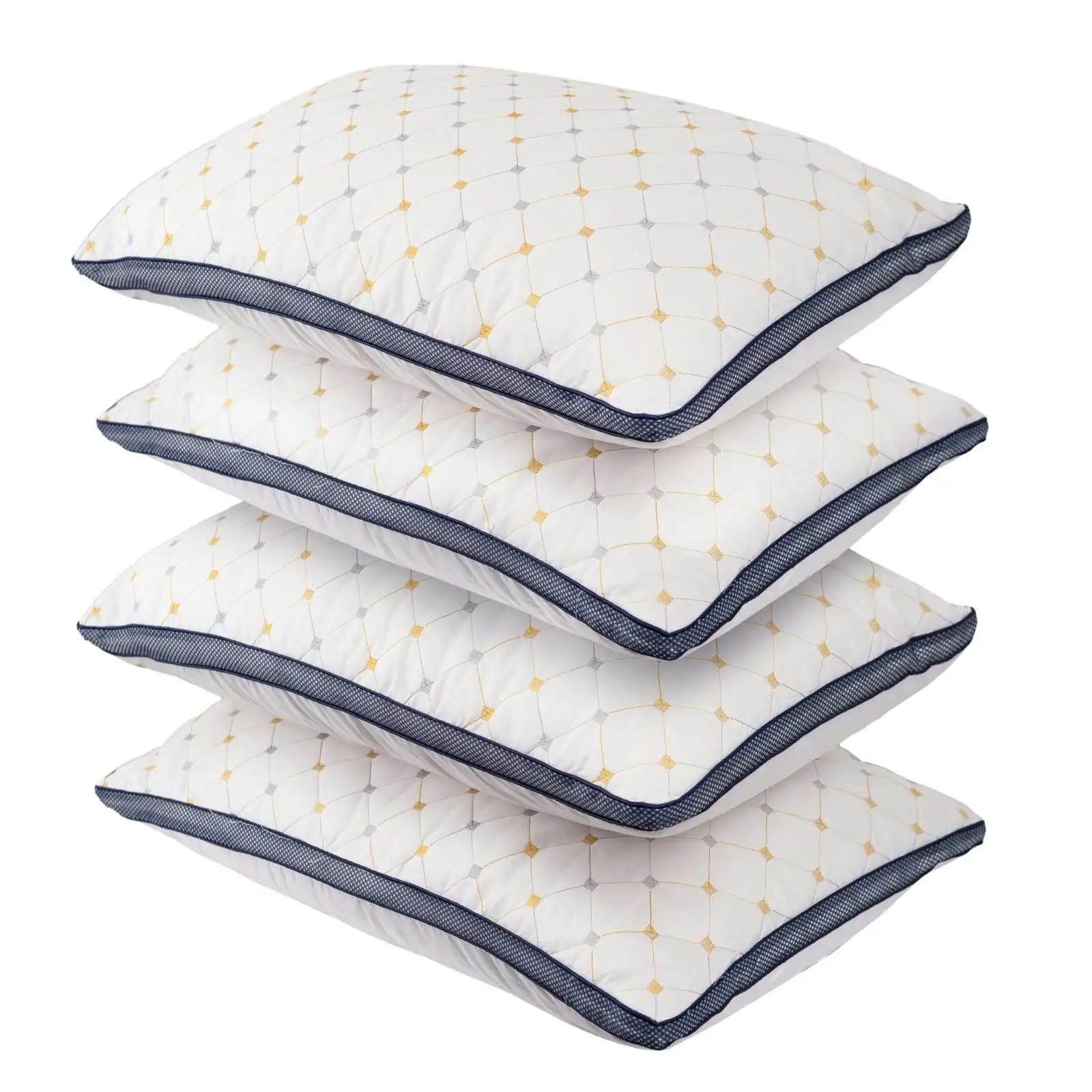 Royal Comfort Chiro Comfort Pillows 4 Pack Hotel Quality Air Mesh Ultra Comfort