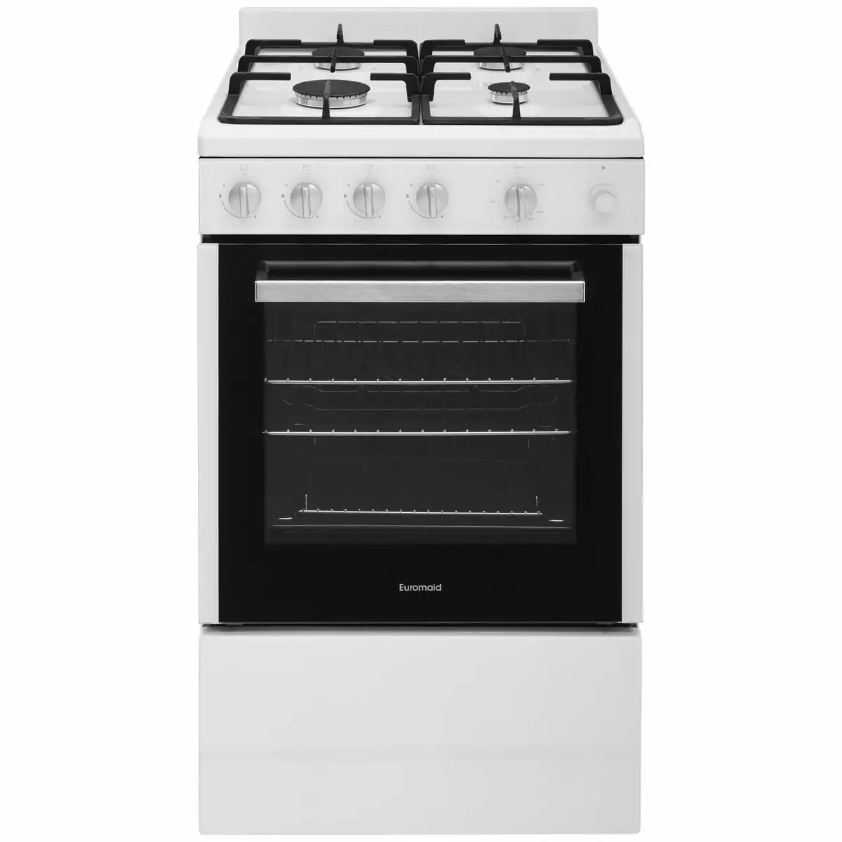 Euromaid 54cm Gas Upright Cooker White