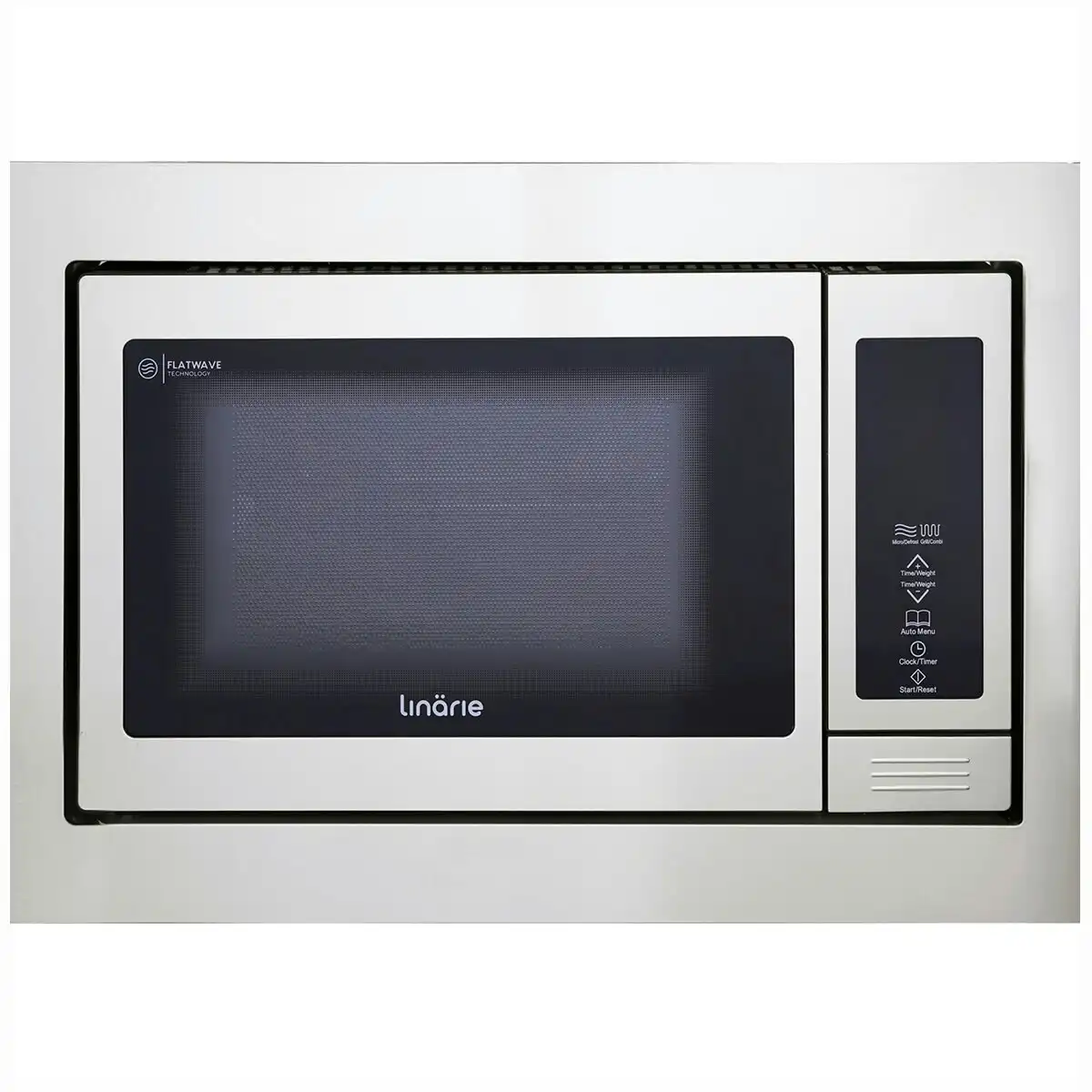 Linarie 25L Built In Flatbed Microwave Oven/Grill with Trim Kit
