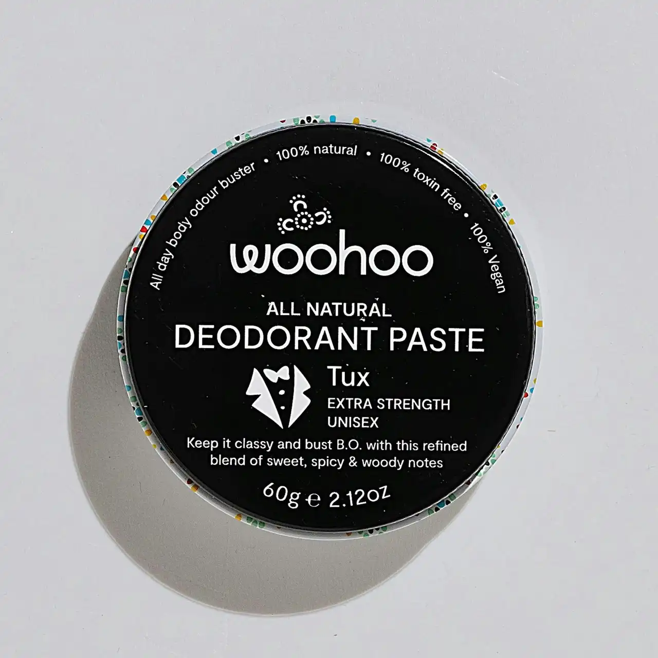 Woohoo All Natural Deodorant Paste Tux 60g