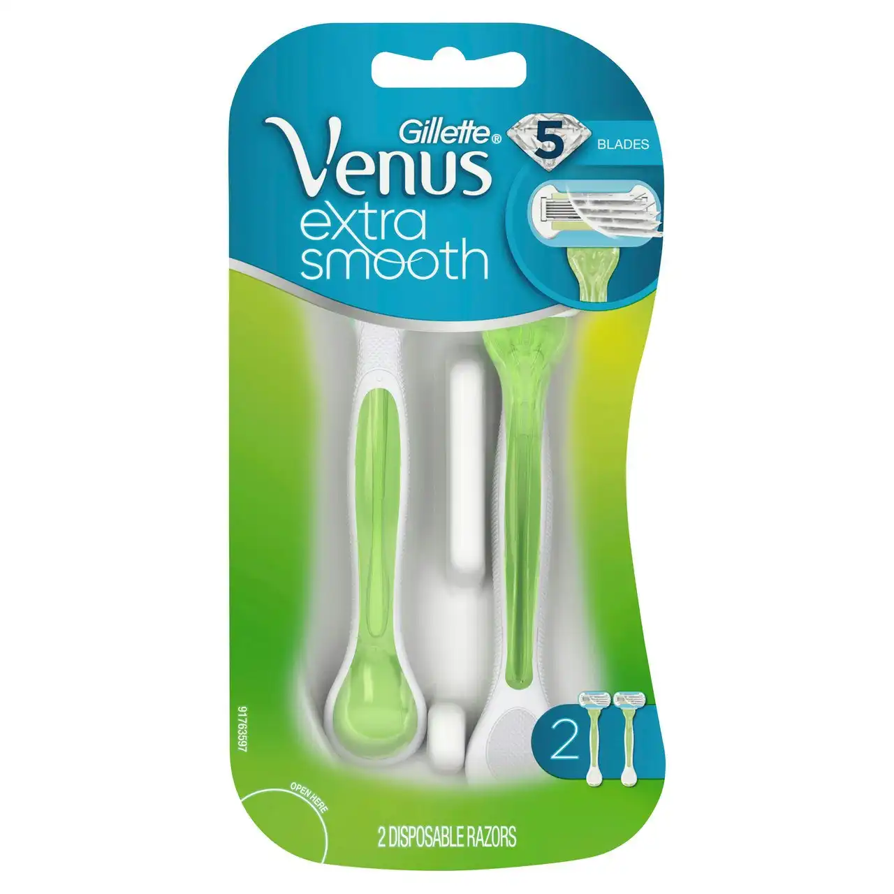 Gillette Venus Embrace Women's Disposable Razors 2 Pack
