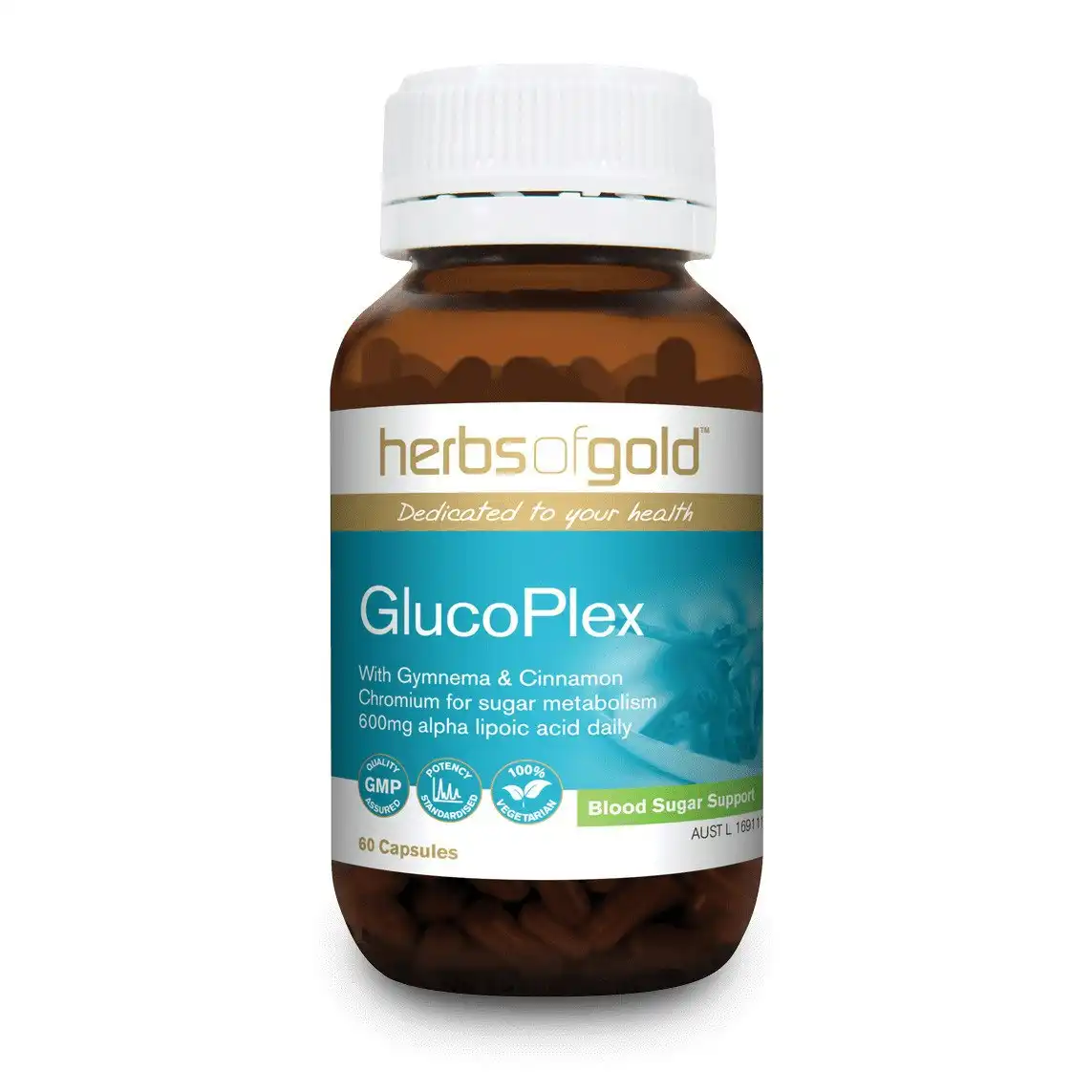 Herbs Of Gold GlucoPlex Capsules 60
