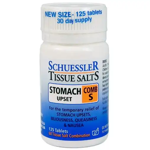 Schuessler Stomach Upset - Comb S 125 Tablets