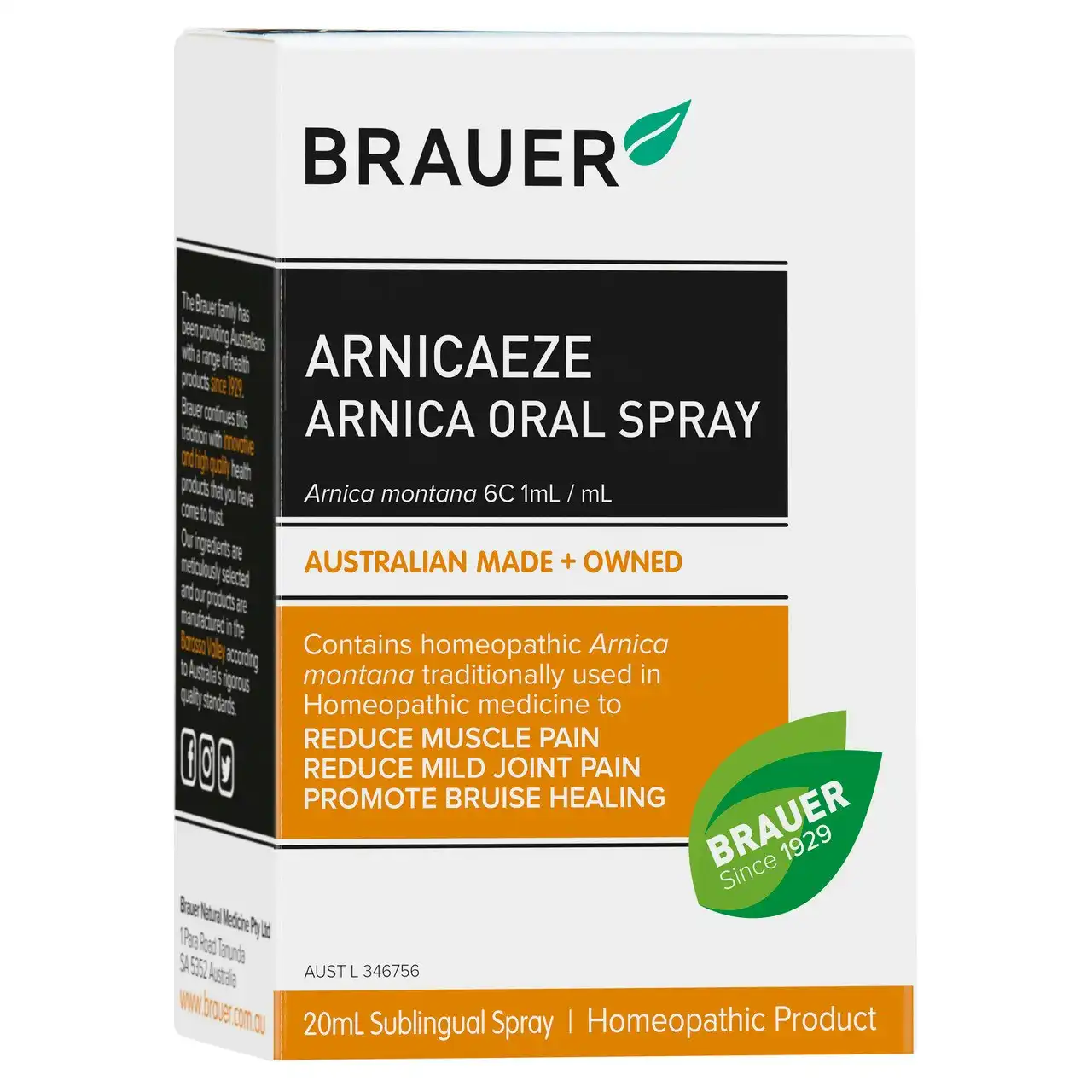 Brauer Arnicaeze Arnica Oral Spray 20ml