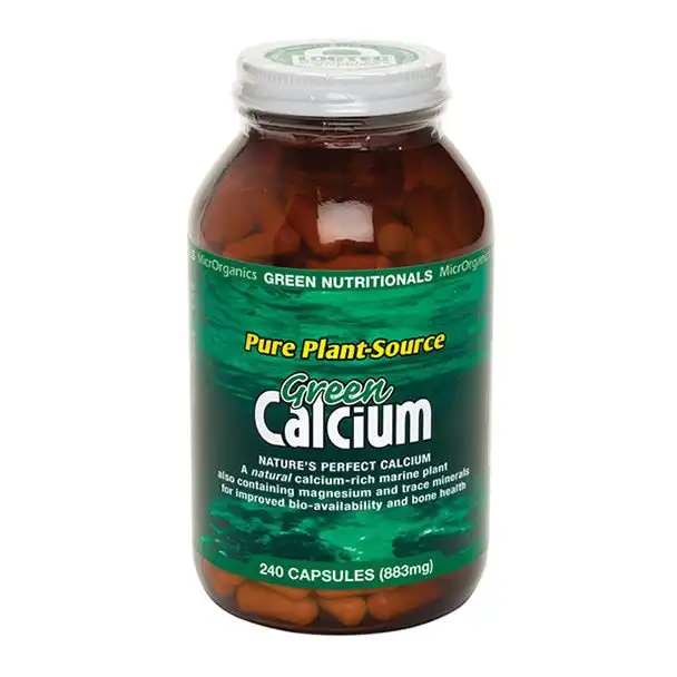 Green Nutritionals Pure Plant-Source Green Calcium 883mg Capsules 240