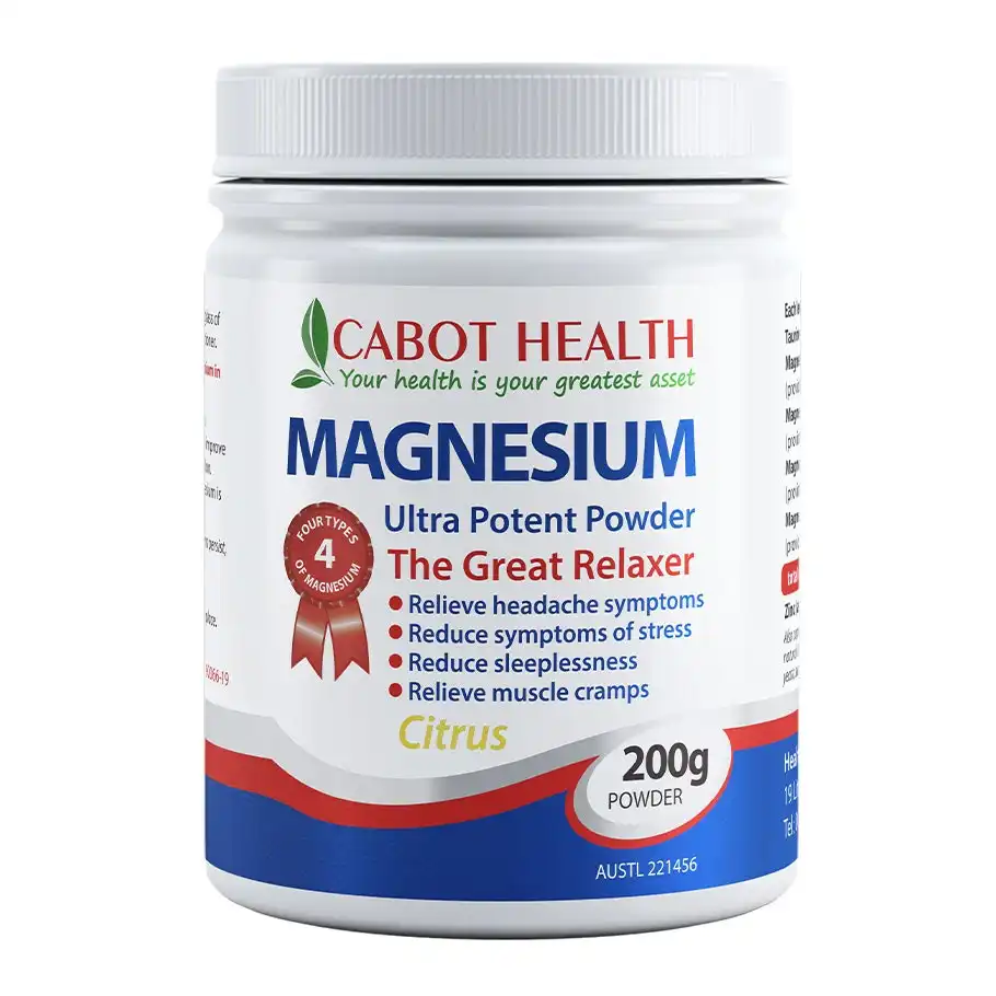 Cabot Health Magnesium Ultra Potent Powder 200g