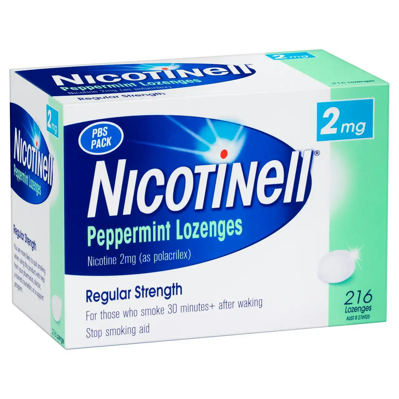 Nicotinell Stop Smoking Peppermint Lozenge Regular Strength 2mg 216 Pack