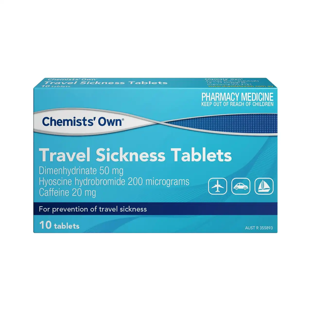 Chemists Own Travel Sickness Tablets 10