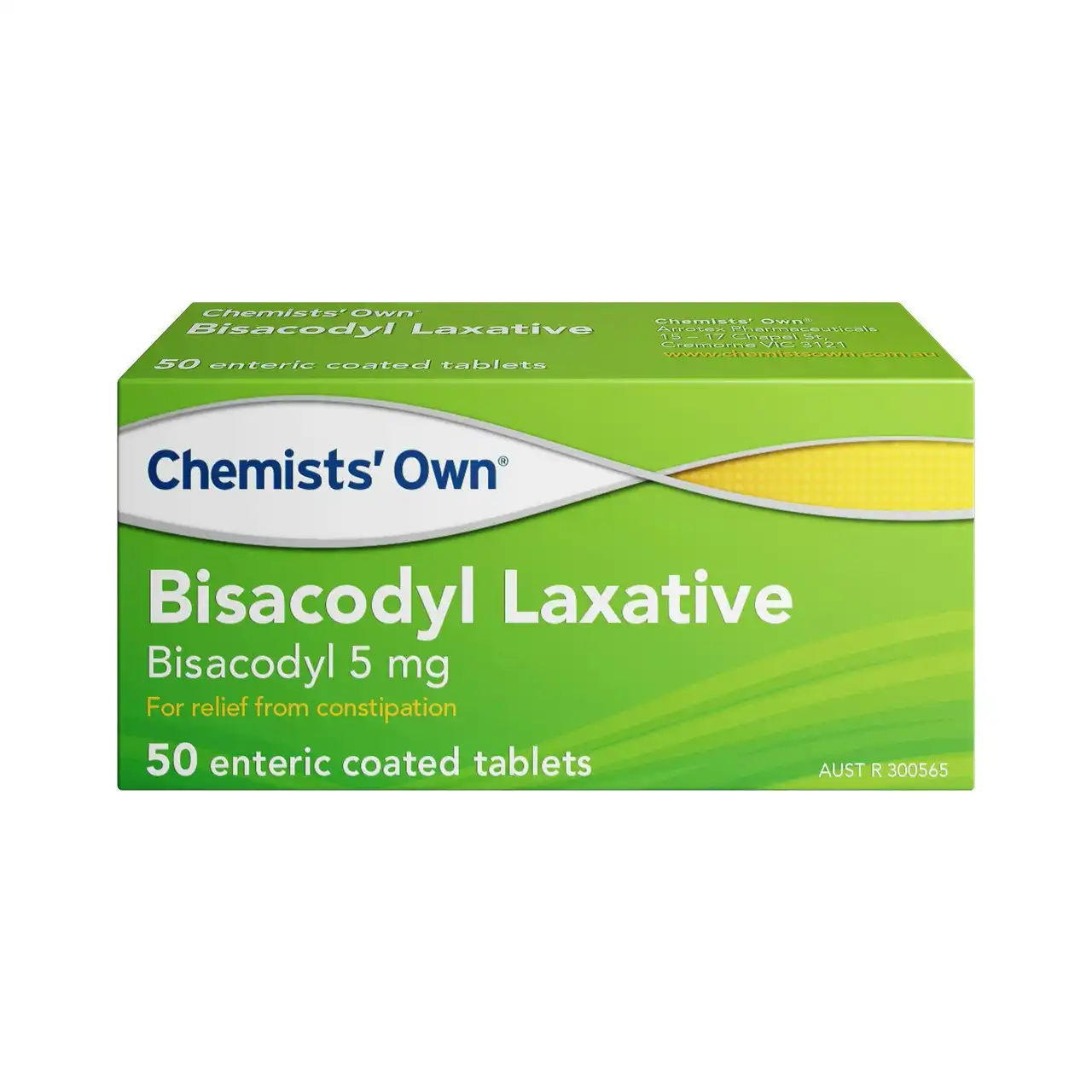 Chemists Own Bisacodyl Laxative Tablets 50