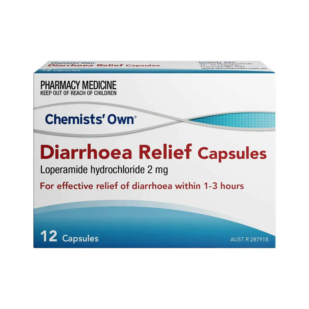 Chemists Own Diarrhoea Relief Capsules 12