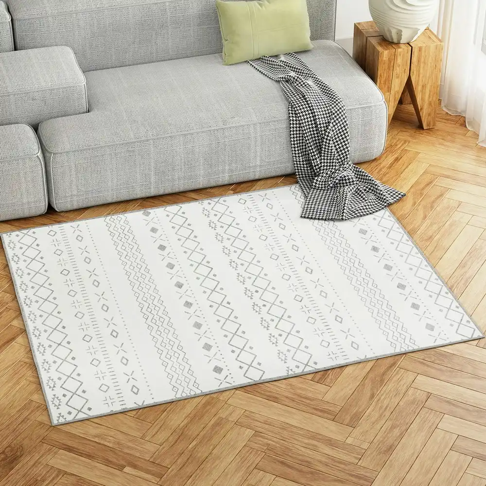Artiss Floor Rug 120x160 Washable Mat Carpet Short Pile Una