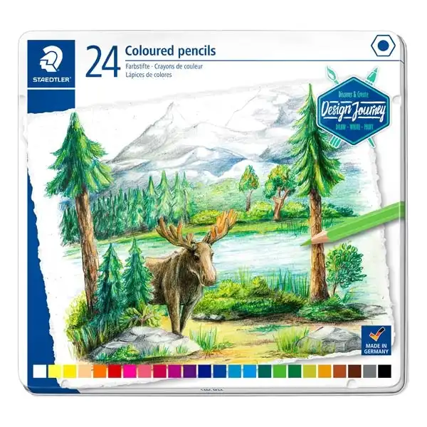Staedtler Coloured Pencil Tin of 24- Assorted