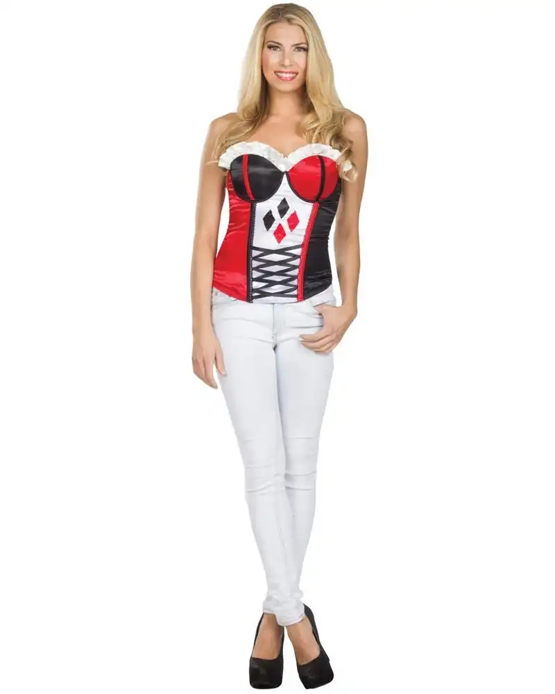 Harley Quinn Corset Womens Costume Kit