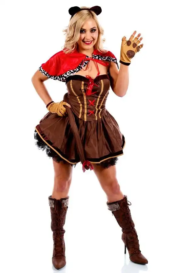 Deluxe Cowardly Lion Womens Costume