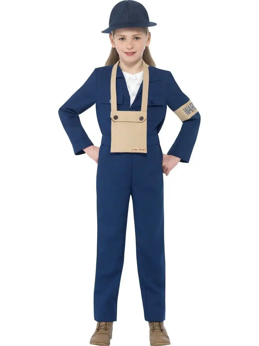 Horrible Histories Air Warden Girls Costume