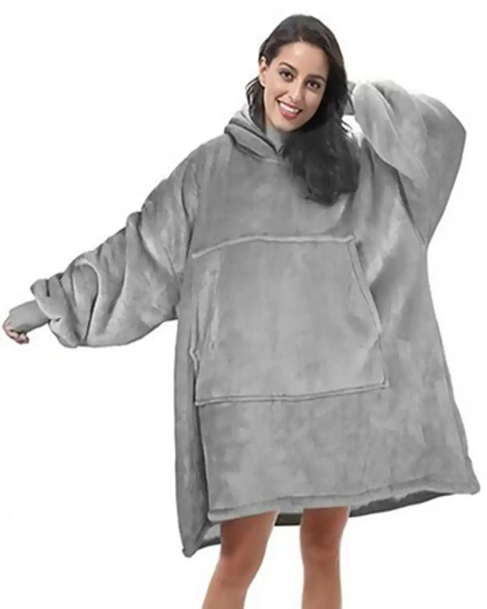 Cosy Plush Oversized Hoodie Blanket