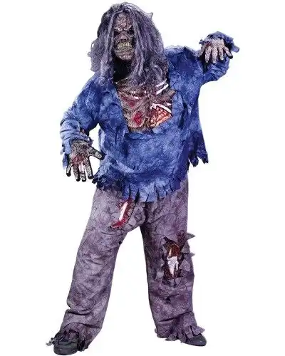 Mens Complete Zombie Scary Costume