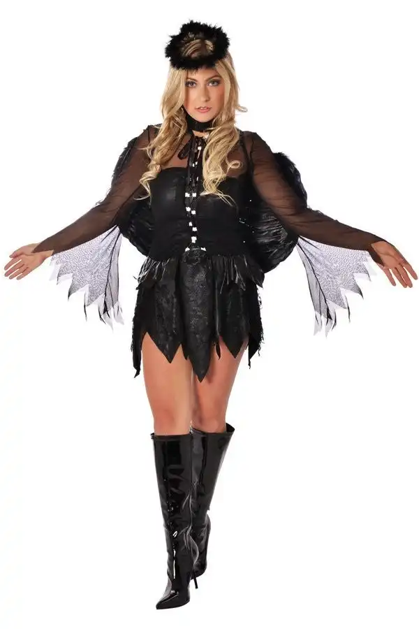 Black Fallen Dark Angel Womens Costume